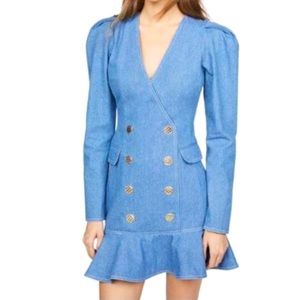 Rony Kobo Cara Denim mini dress size x-small EUC